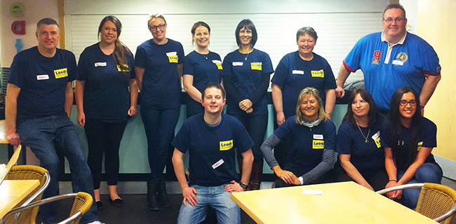 A group of Leeds Building Society staff