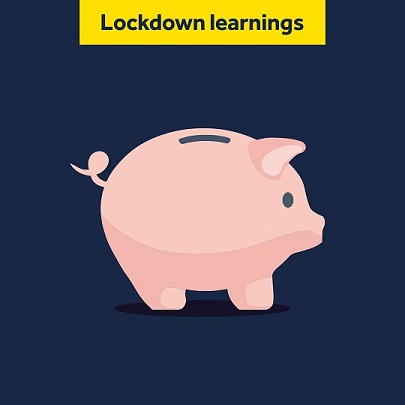 Animated image of a piggy bank