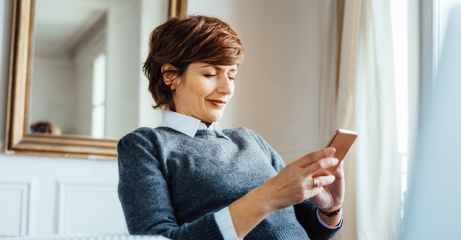 woman on phone