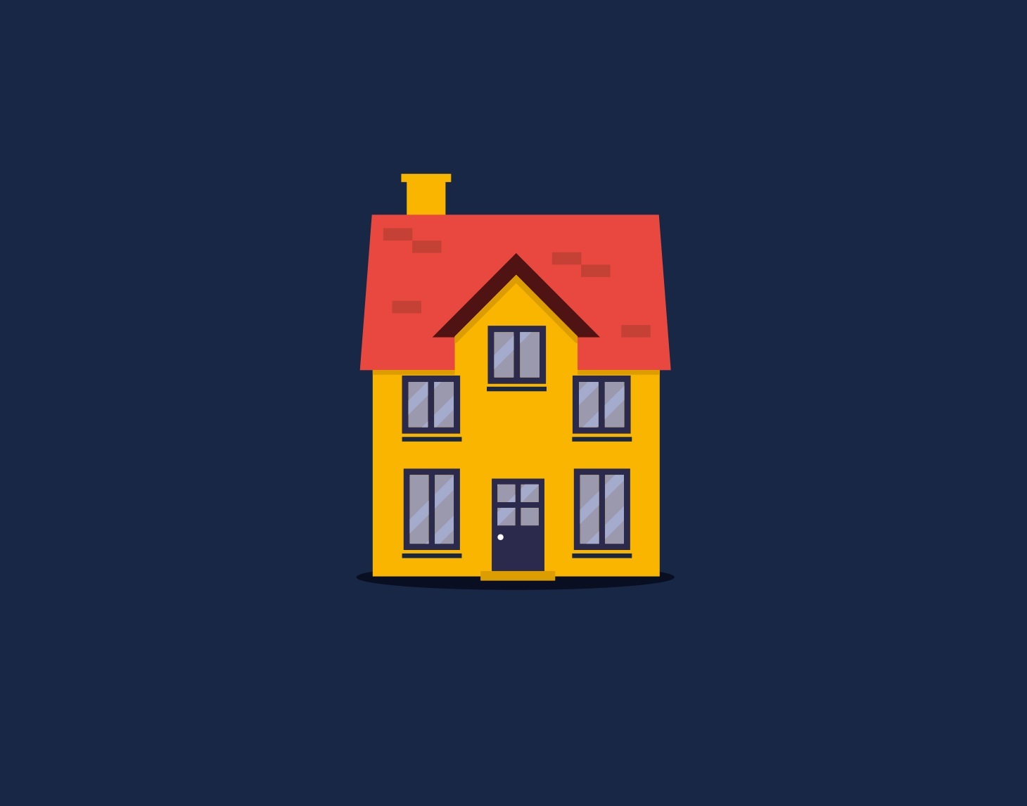 Animated image of a house