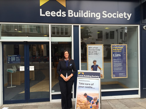 <strong>Paula O’Sullivan</strong> pictured outside of Leeds Building Society's Cardiff branch.