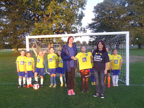 Please see attached a photo of the Pace under 10s girls football team, with Holly Mann (front, left) and Alison Cottle (front, right). 