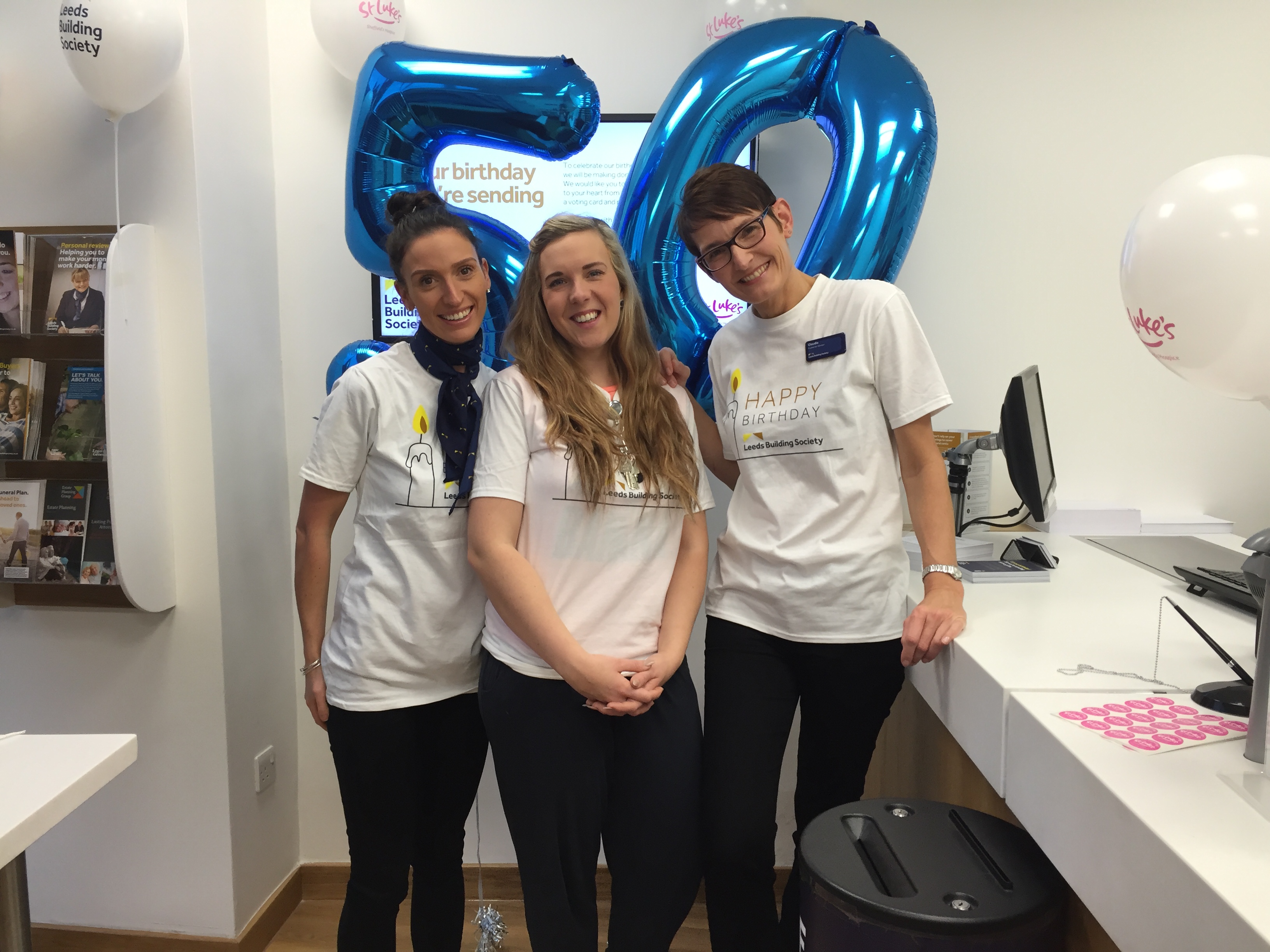 Pictured (L-R) are Emma Cooper, Laura Fell and Claudia Beachell from the Sheffield branch