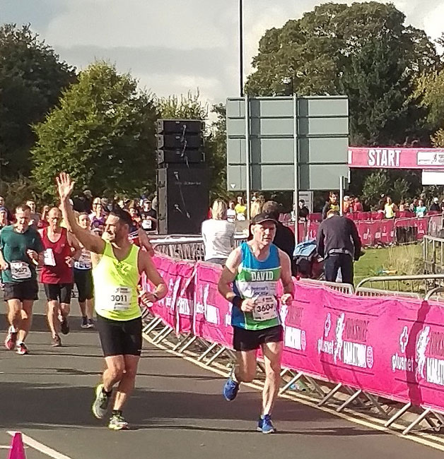 David Murray running in the Yorkshire Marathon