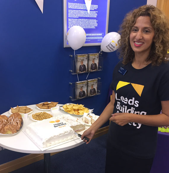 Pictured is Farheen Zafar at the 30th birthday celebrations in the Watford branch.
