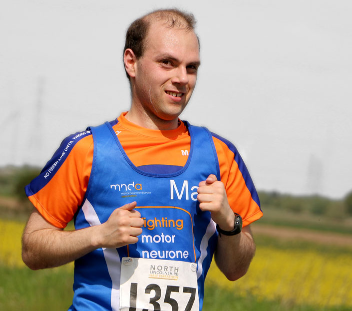 Matthew Platten is pictured during the North Lincolnshire Half Marathon on 15th May (his fastest half marathon of the year at 1 hour, 41 minutes and 34 seconds).
