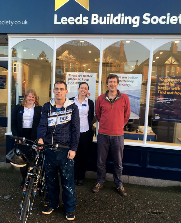 Restore York tenant Dessie Kitching with his new bike