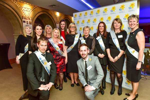 Leeds Building Society volunteers at the Marie Curie Yorkshire Brain Game quiz.