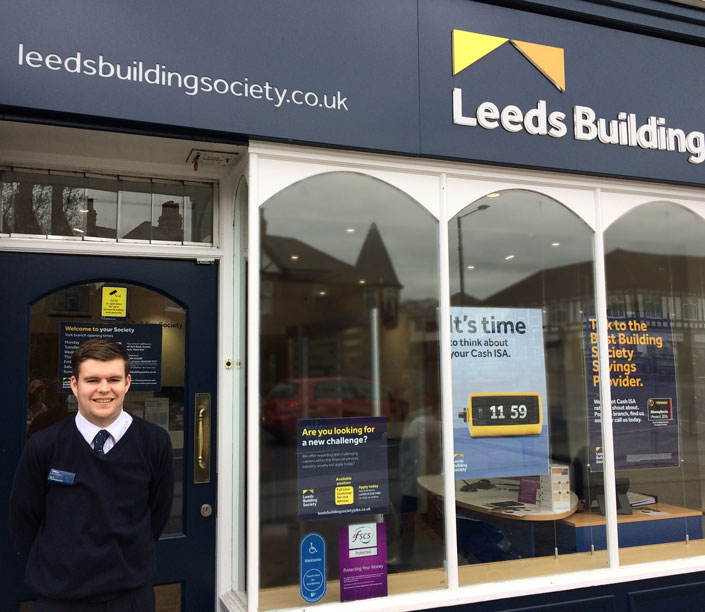 William Smith pictured outside York branch