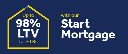Up to 98% LTV for FTBs with our Start Mortgage